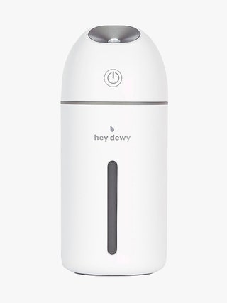 Hey Dewy Wireless Facial Humidifier white facial humidifier on light gray background