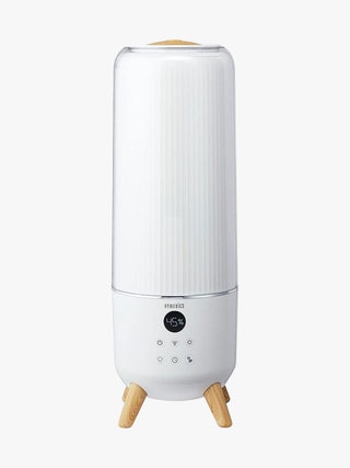 White Homedics Ultrasonic Humidifier on light gray background