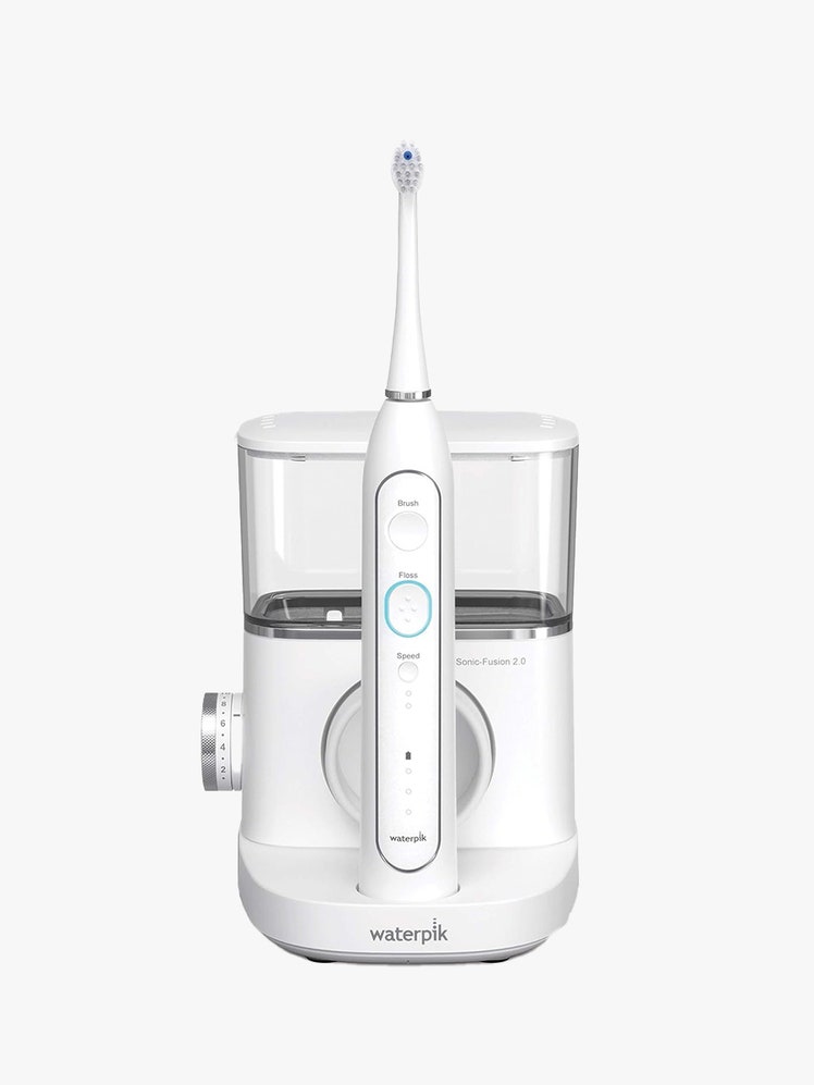 Waterpik Sonic-Fusion 2.0 in white on light grey background