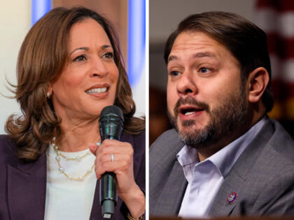 Kamala Harris and Ruben Gallego