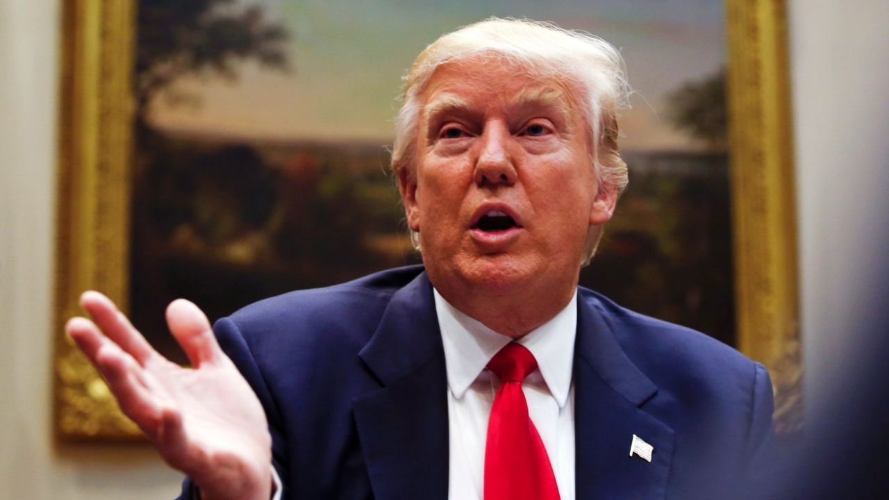 President Donald Trump leads a listening session with health insurance company CEO's in the Roosevelt Room of the White House, February 27, 2017 in Washington, DC.