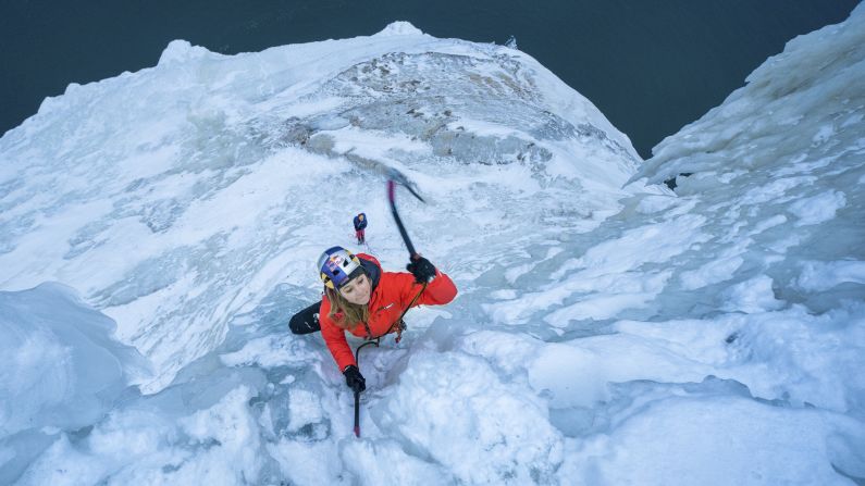 <strong>Ice climbing at Pictured Rocks National Lakeshore (Michigan):</strong> Ice climbing at Pictured Rocks is one of the ultimate physical challenges you can take on at a US National Park Service site.