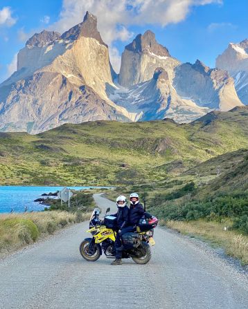 <strong>Challenging times: </strong>The couple experienced some “difficult moments” during this particular section of the trip, particularly while riding through the Andes Mountains.