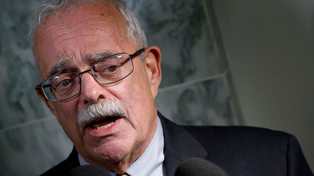 Rep. Gerry Connolly speaks to reporters in Washington, DC, in May 2023.