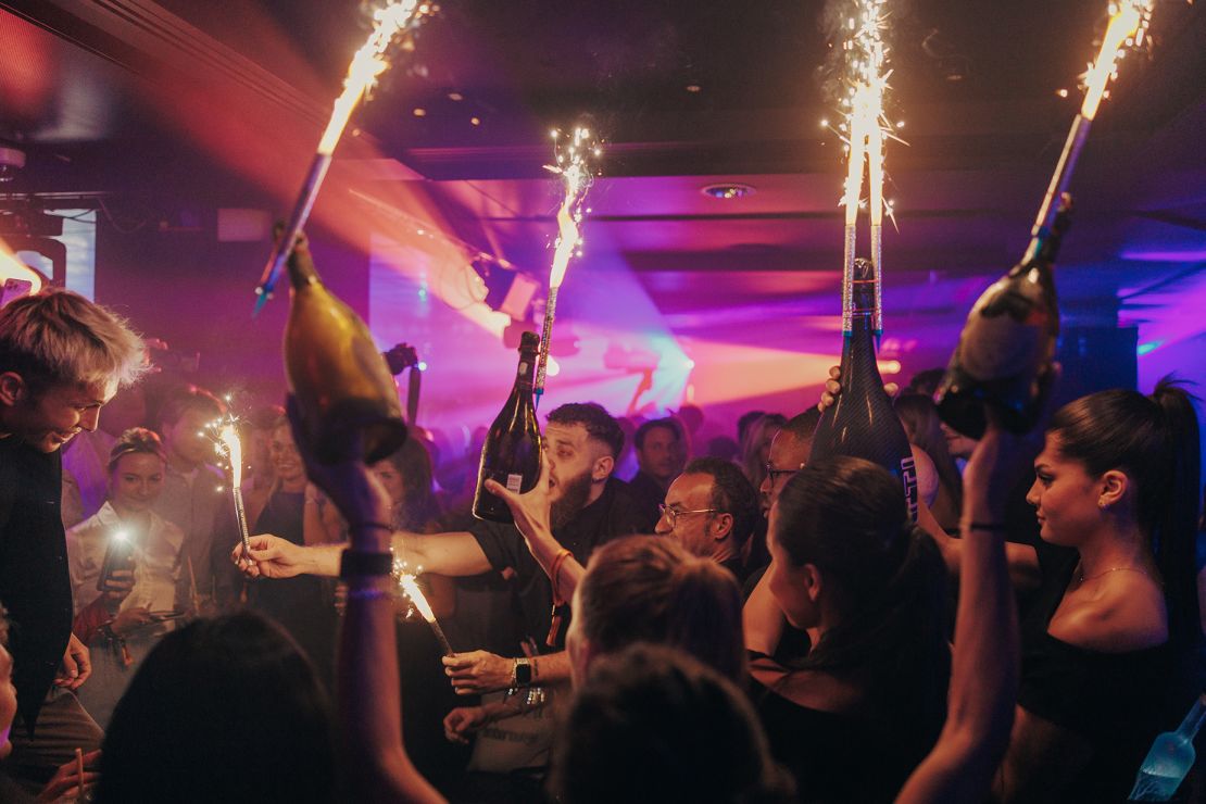 Some bottles of Champagne at Amber Lounge afterparties can cost €20,000 (£21,600).