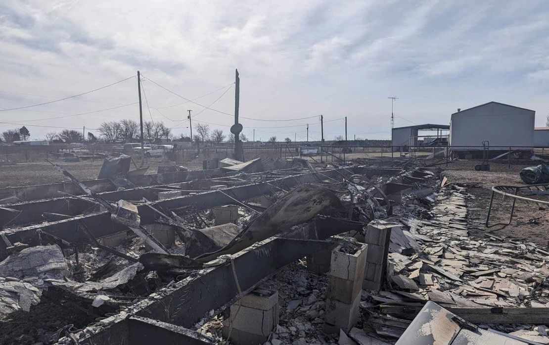 Tyler McCain's home has been reduced to charred rubble.