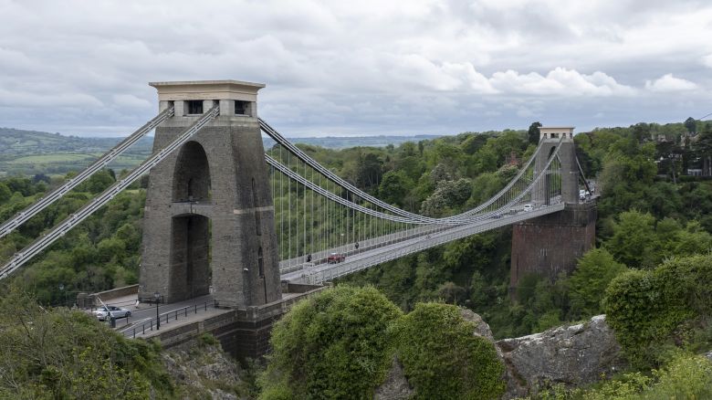 The remains were found on the Clifton Suspension Bridge in the English city of Bristol.