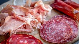 Mixed plate of charcuterie