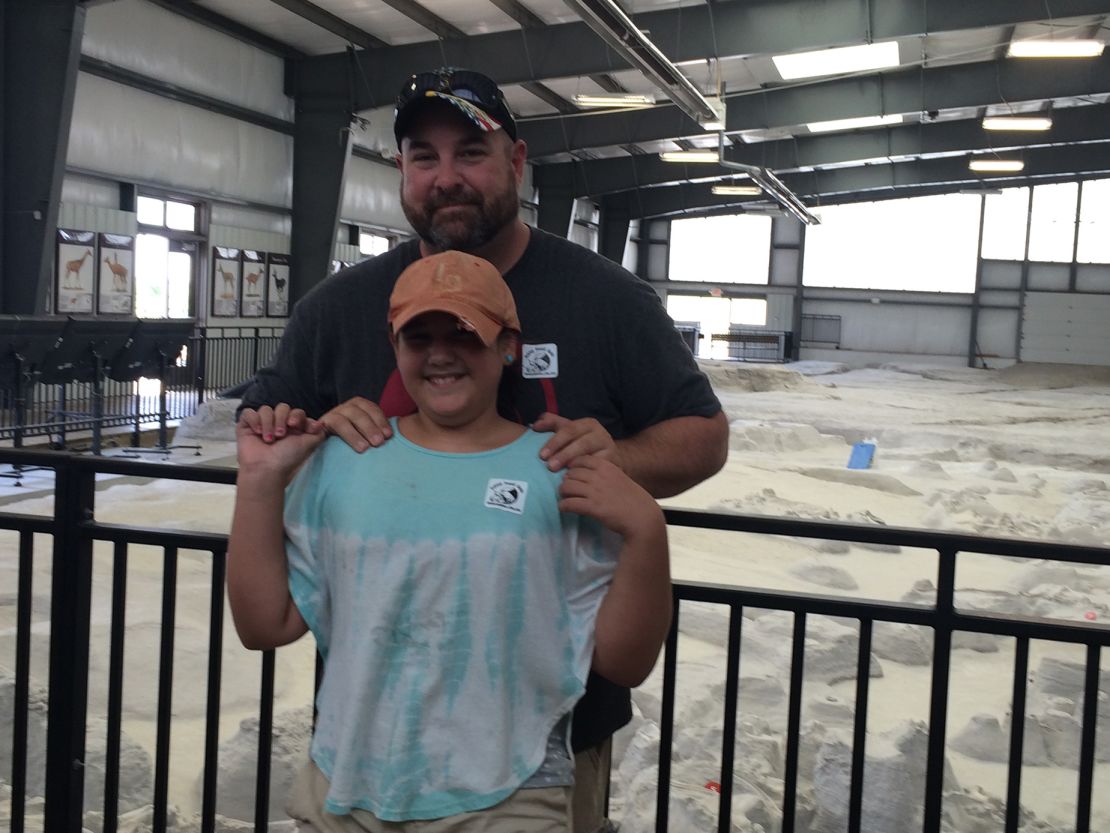 Carpenter and Vivi enjoy an outing to Ashfall Fossil Beds State Historical Park in Royal, Nebraska, in 2015.