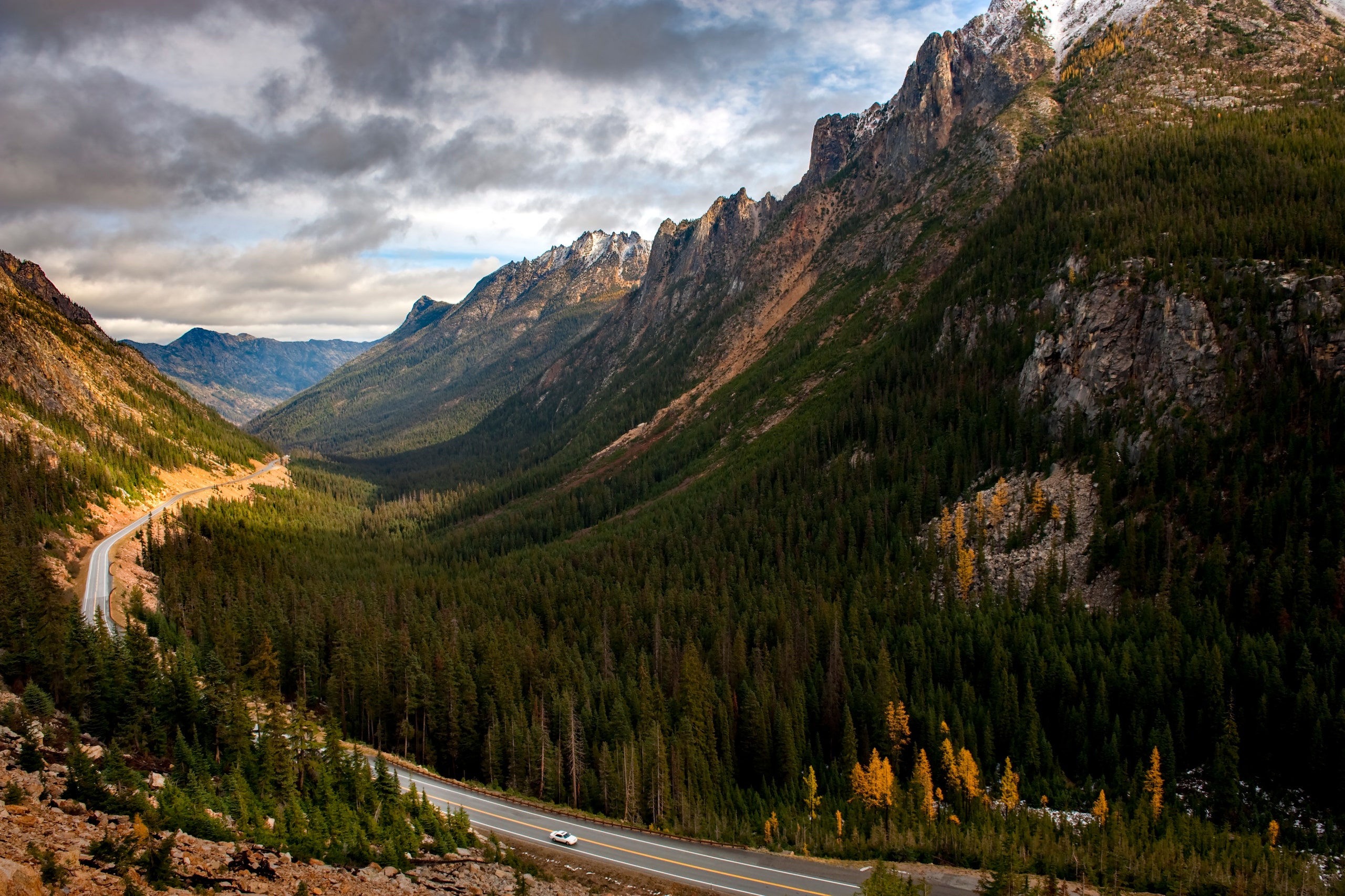 Washington Pass Along the North Cascades Highway