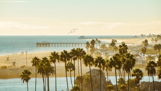 The beautiful view from little Corona State Beach in Corona Del Mar or CDM in Southern California. CDM is part of...