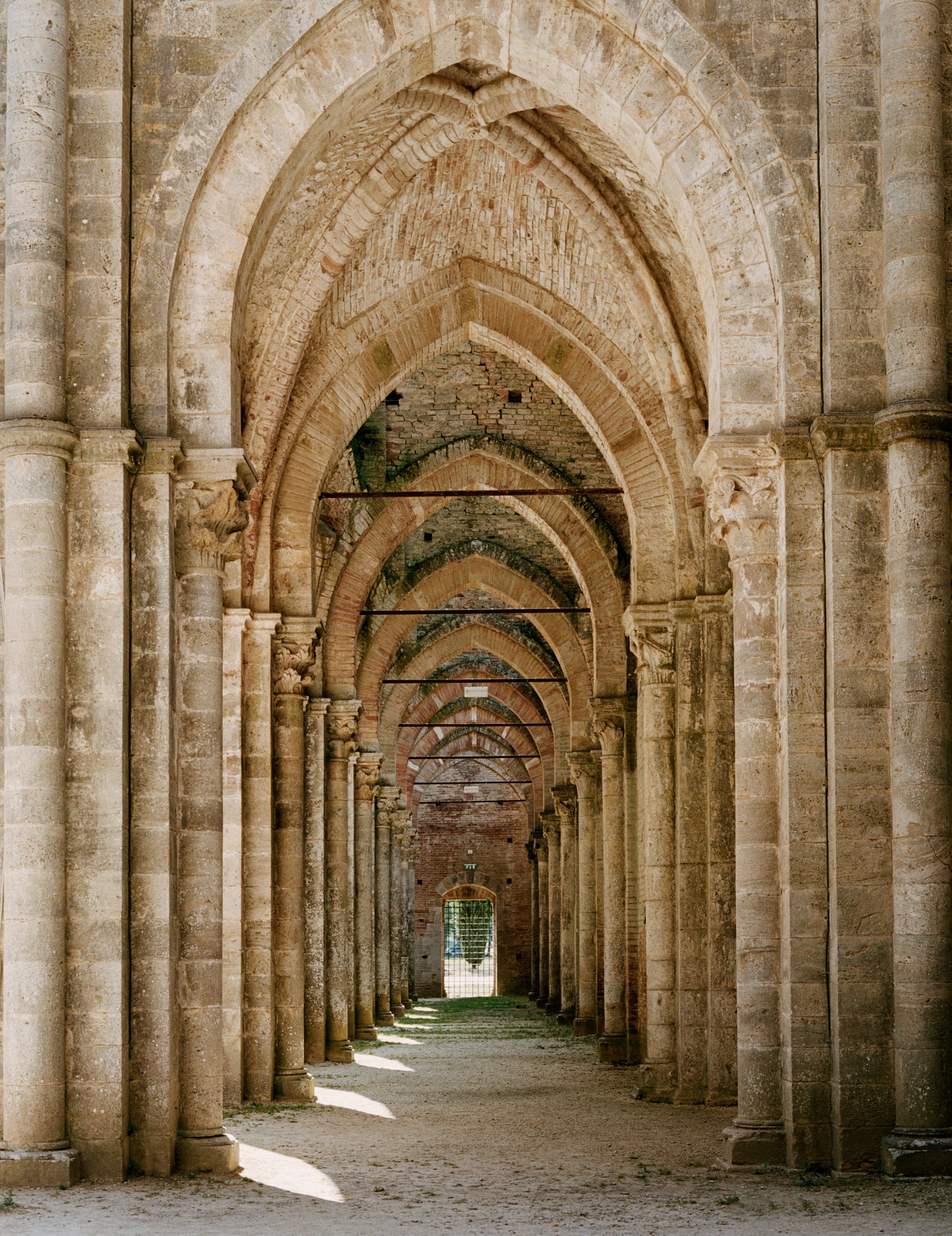 Archways in Abbey of San Galgano