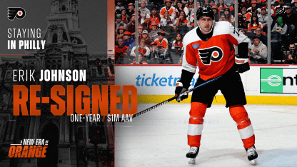 Flyers Sign Defenseman Erik Johnson to a One-Year Contract