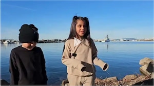 Family and friends celebrate and give comments about how it feels for their loved one to be home in time for the holidays as the U.S. Coast Guard Cutter Waesche (WMSL 751) crew returns to homeport in Alameda, Calif., Dec. 9, 2023.