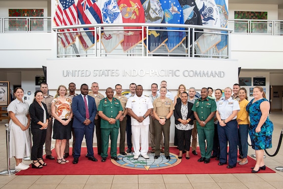 Maj. Gen. Jay Bargeron, Director J5 Policy and Plans, U.S. Indo-Pacific Command, hosted Capt. Peter Tupma, Chief of Force Capability Development, Papua New Guinea Defence Force (PNGDF) at USINDOPACOM headquarters September 4, 2024, for the Bilateral Defense Dialogue (BDD).