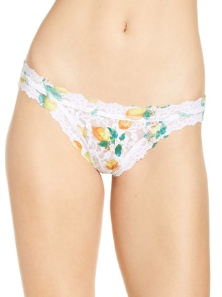 Hanky Panky Braziliancut underwear in a lemon print