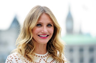 Image may contain Blonde Human Teen Kid Person Child Face Smile and Cameron Diaz