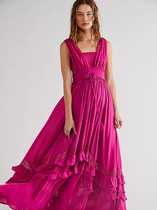 Image may contain Dress Clothing Apparel Human Person Skirt Evening Dress Fashion Gown and Robe