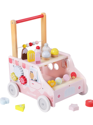 Labebe Ice Cream Cart Wooden Baby Walker