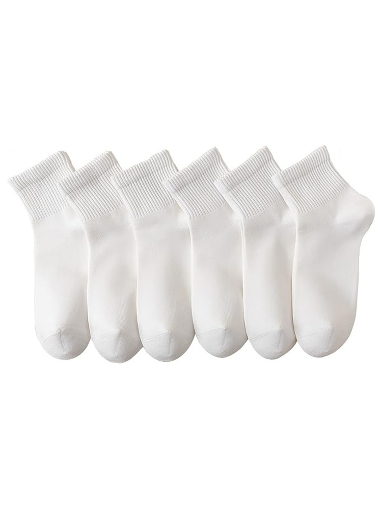 Magiarte Mini Crew Ankle Socks, 6-Pack