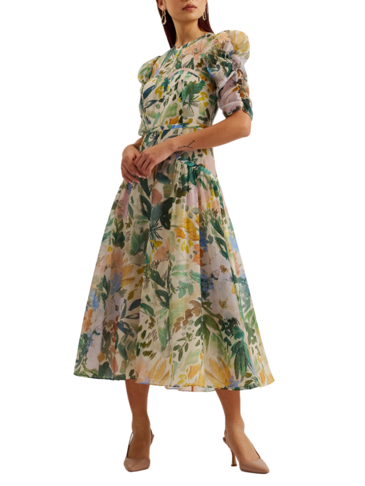 Ted Baker Mincia Puff-Sleeve Dress 