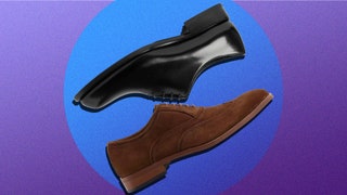 Image may contain Clothing Apparel Footwear Shoe and Suede