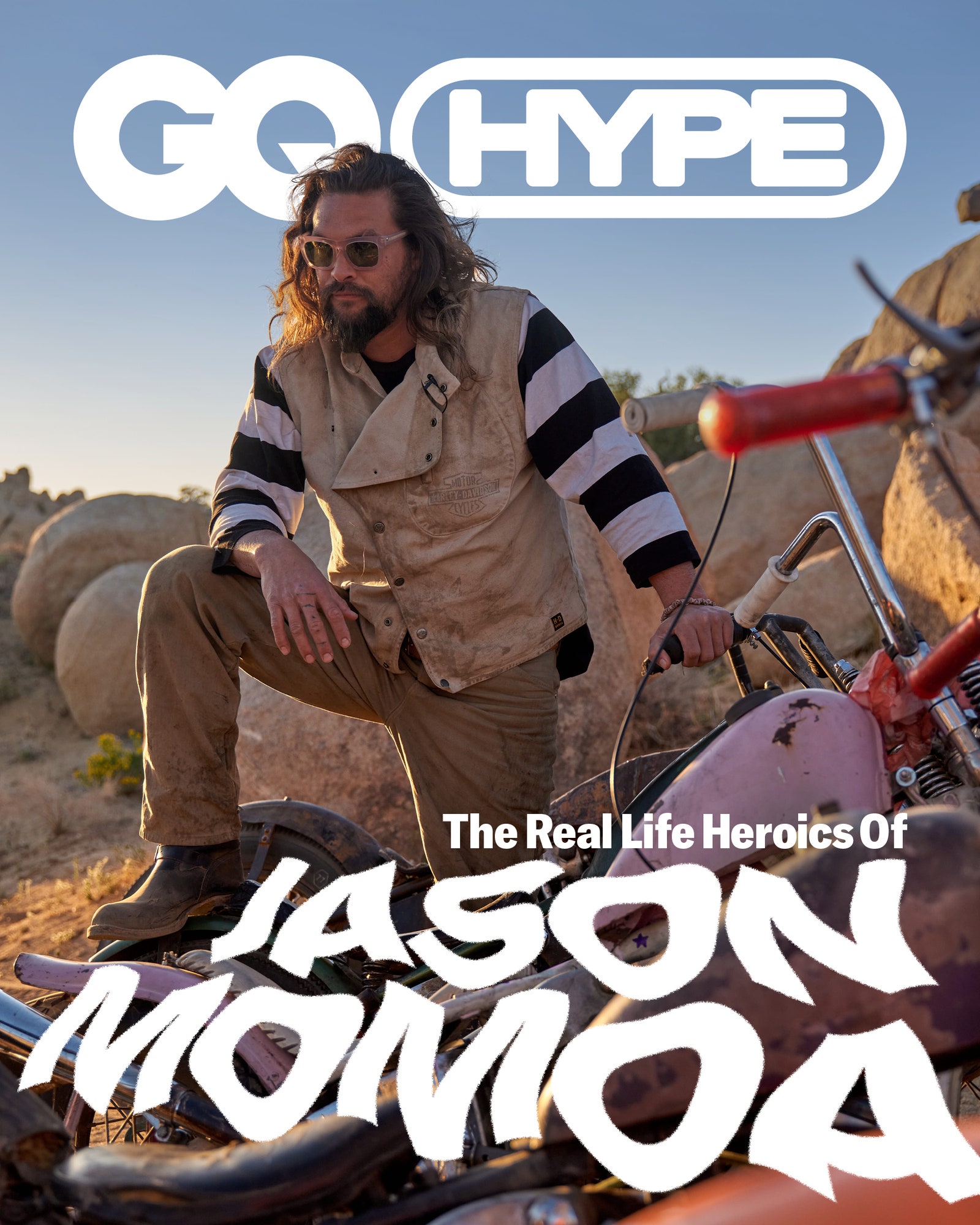 Image may contain Jason Momoa Human Person Advertisement Poster Magazine Clothing Apparel Brochure Paper and Flyer