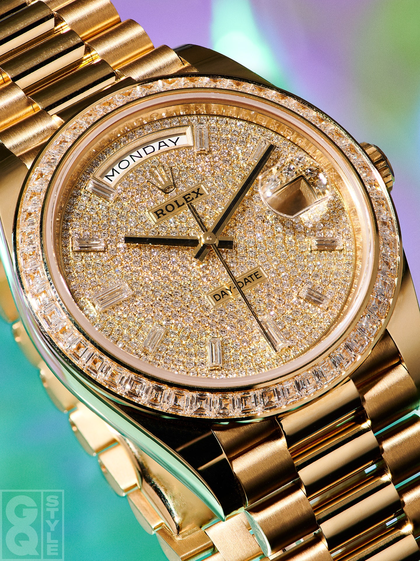 GQ Style gold watches Rolex