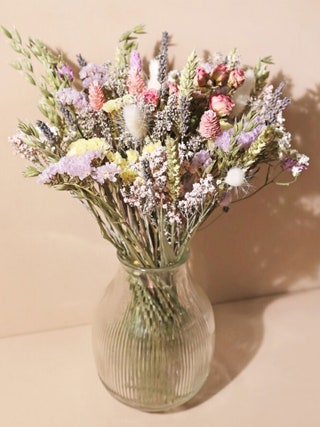 Gifts for Sisters Luxury Pastel Dried Flower Bouquet