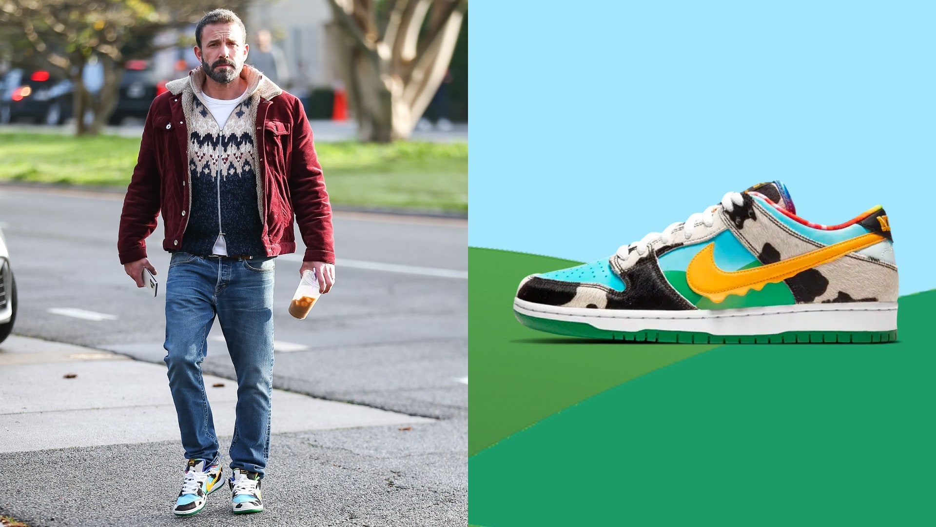 Ben Affleck pulled the Ben  Jerry's x Nike out of the vault