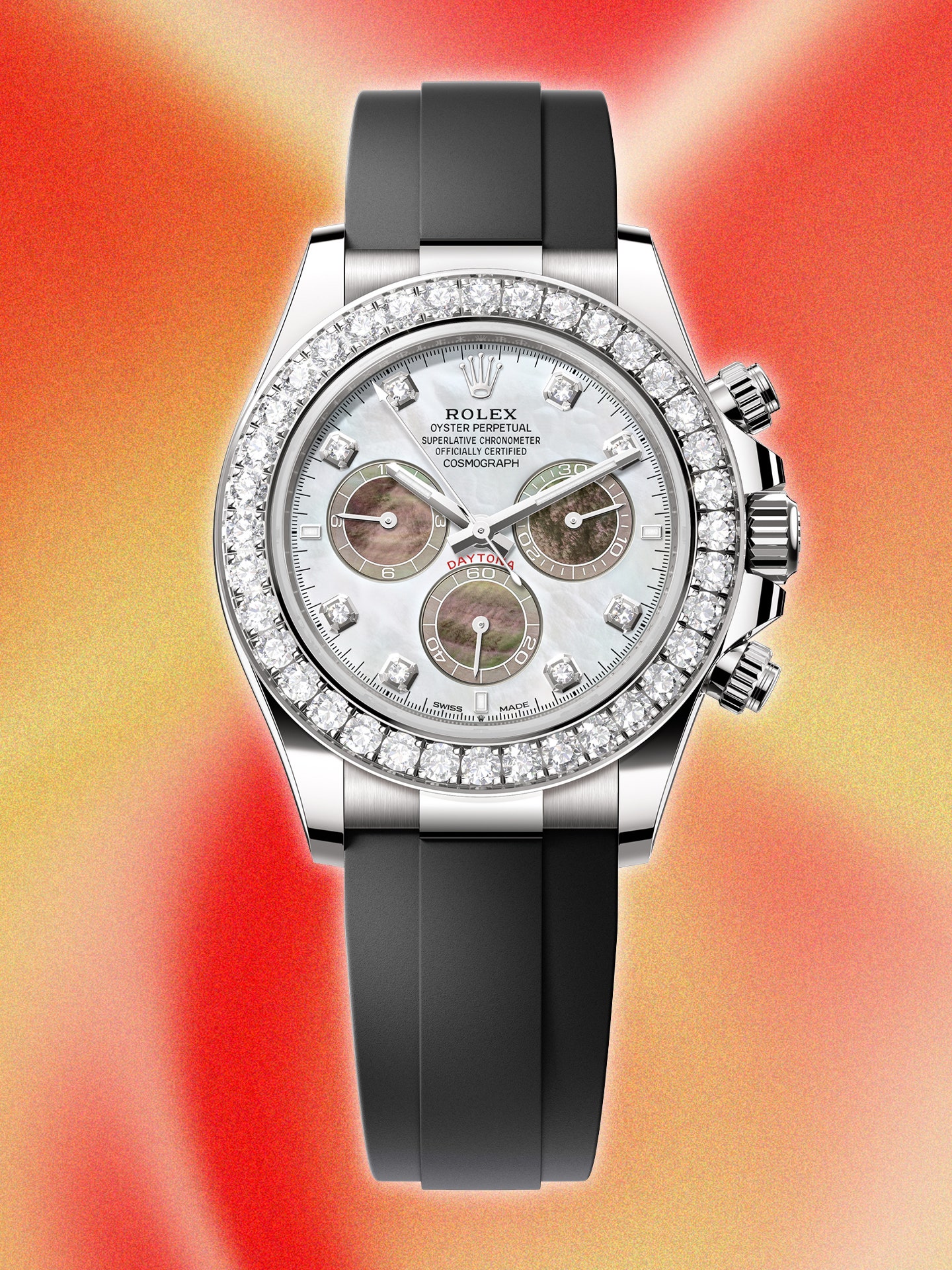 Image may contain Wristwatch Arm Body Part Person Accessories Diamond Gemstone and Jewelry