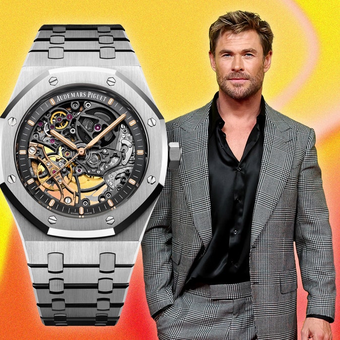 Chris Hemsworth's openworked Audemars Piguet Royal Oak looks just like his ride in Furiosa