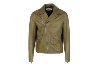 Image may contain Clothing Coat Jacket and Leather Jacket