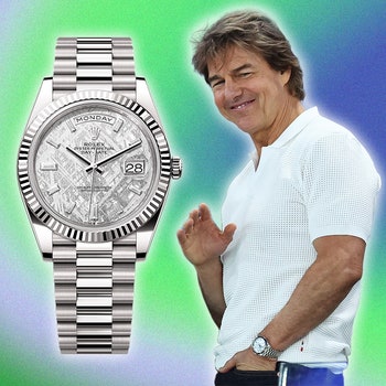 Tom Cruise's unique Rolex Day-Date flex is podium-worthy at the Olympics