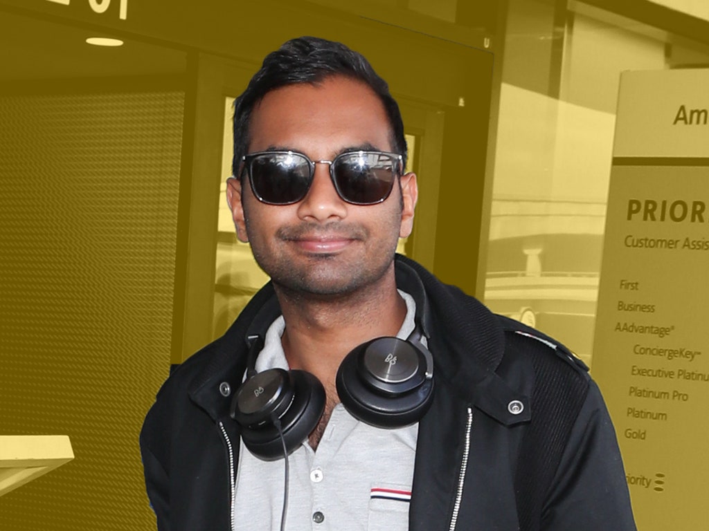 Aziz Ansari Dressed Up for a Flight Because He's an Adult