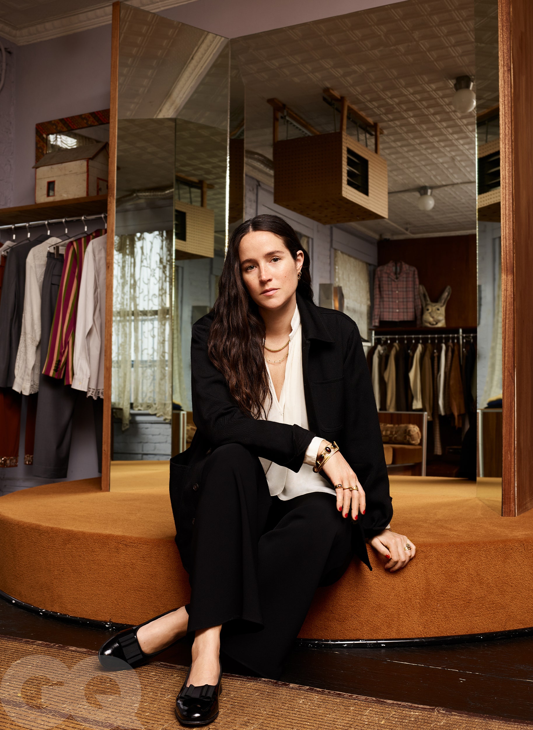 Emily Adams Bode Aujla at the Bode Tailoring Studio—once her apartment—in New York.nbsp