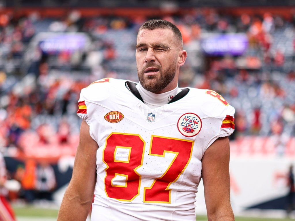 Travis Kelce Accented a Wild Pregame Fit with $5,000 Air Jordan Sneakers