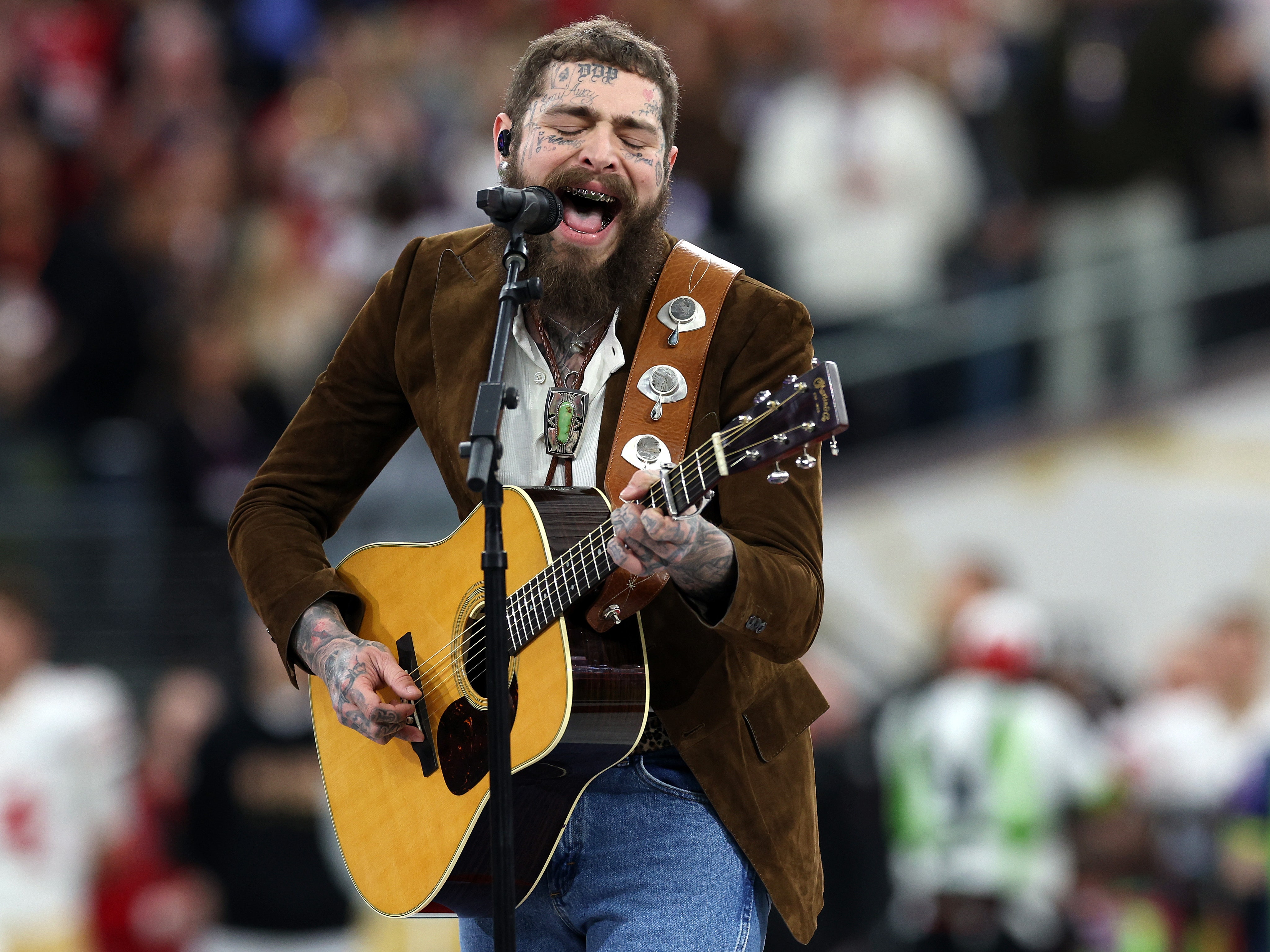 The Best Menswear From Super Bowl 2024, Including Post Malone’s Coolest Outfit Ever