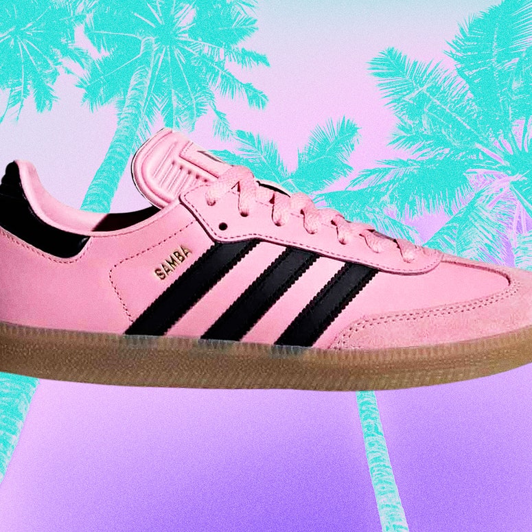 Adidas and Lionel Messi Teamed Up on a Miami-Themed Pink Samba