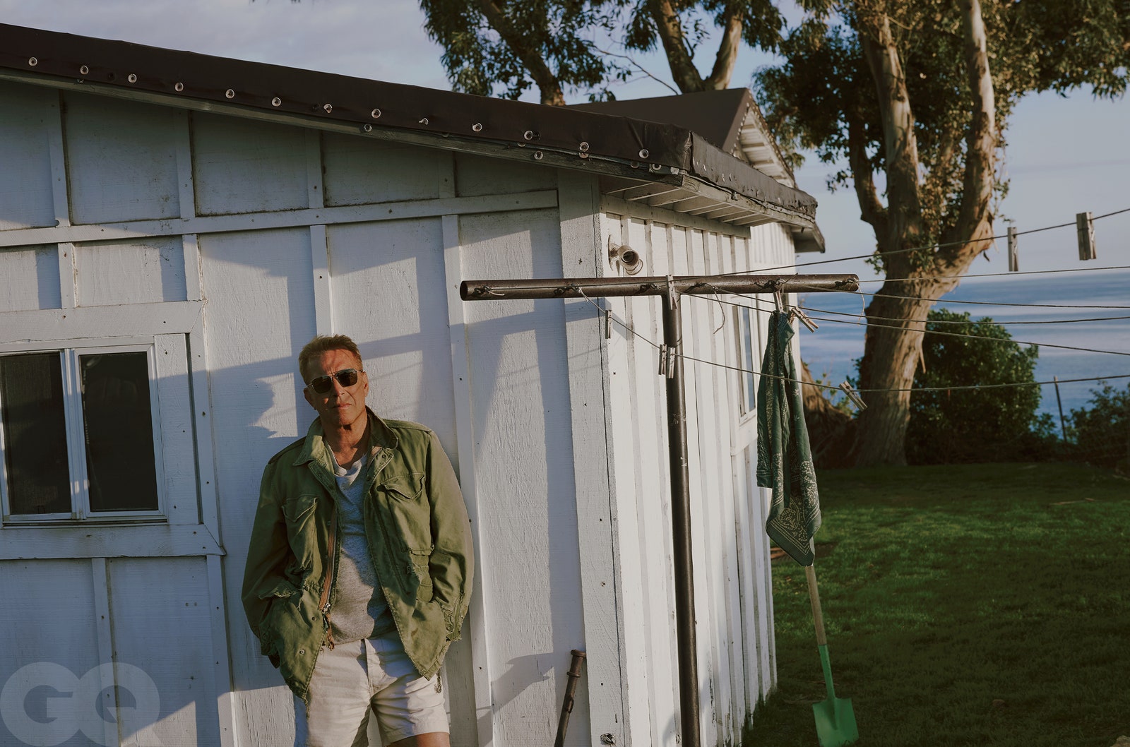 Image may contain Kevin Costner Yellowstone Horizon Architecture Building Outdoors Shelter Adult Person Clothing Coat...
