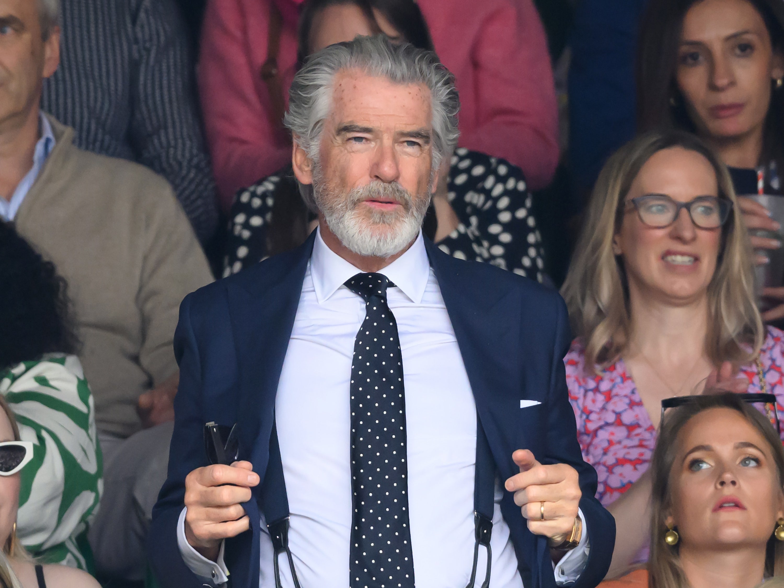 Pierce Brosnan Went Full James Bond at Wimbledon