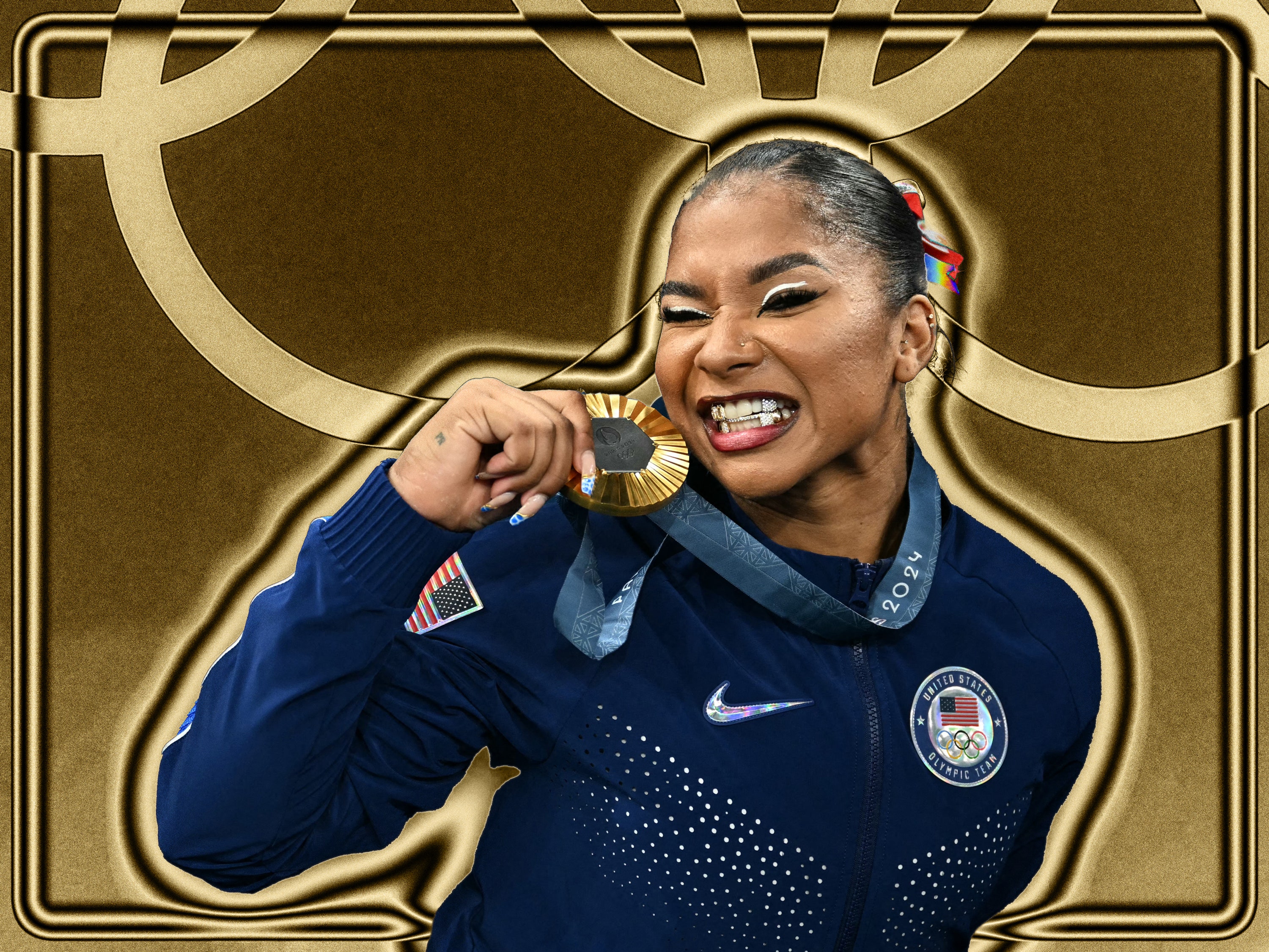 Olympian Jordan Chiles on Accepting Her Medal in Beyoncé-Inspired Grills: ‘Gold and Gold, It Went Well’