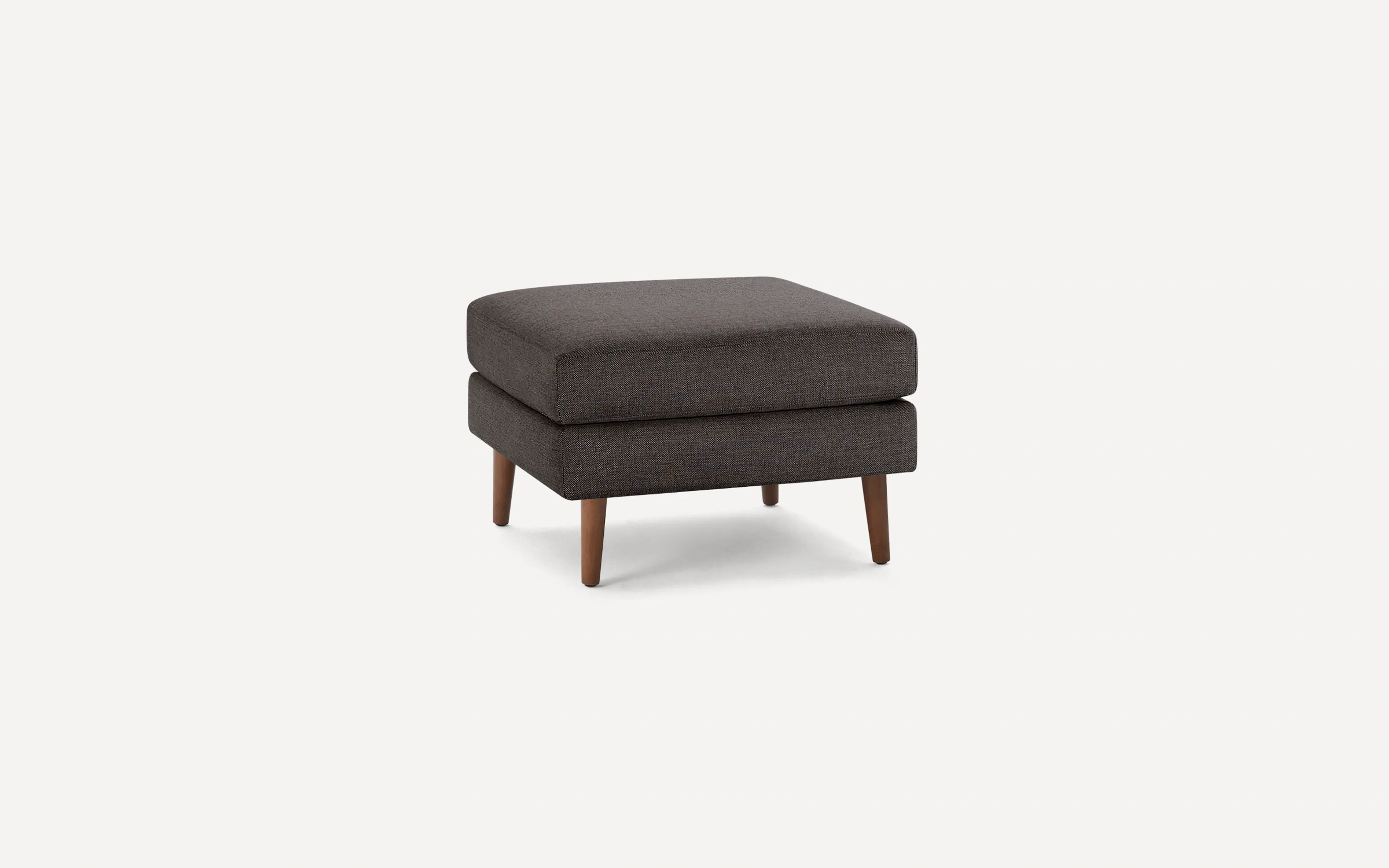 Charcoal Fabric Ottoman