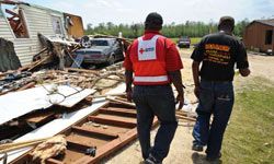 Red Cross volunteer