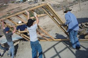 habitat for humanity volunteers at work