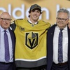 An image of the Sphere is displayed during the first round of the NHL hockey draft Friday, June 28, 2024, in Las Vegas. 