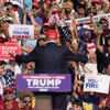 Republican presidential candidate former President Donald Trump addresses the crowd at a campaign event in Butler, Pa., on Saturday, July 13, 2024.