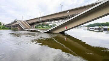 VIDEO: Bridge partially collapses in Germany's Dresden