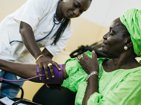 A total of 413 health workers have received training in the screening and management of noncommunicable diseases in Ghana through the Access Accelerated NCD project and the Healthy Heart Africa program in Ghana. Photo: PATH/Gabe Bienczycki.