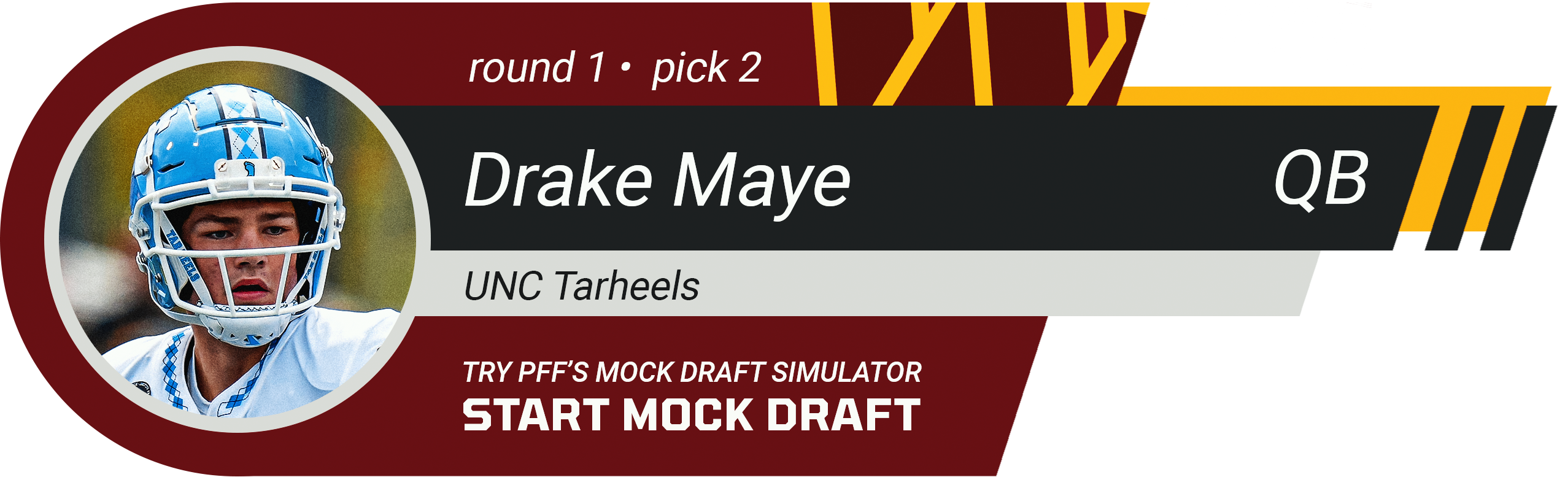 2. WASHINGTON COMMANDERS: QB Drake Maye, North Carolina